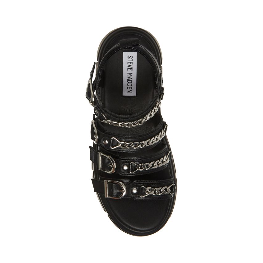 Sandalias de Plataforma Steve Madden Tower Mujer Negras | ES WM061S